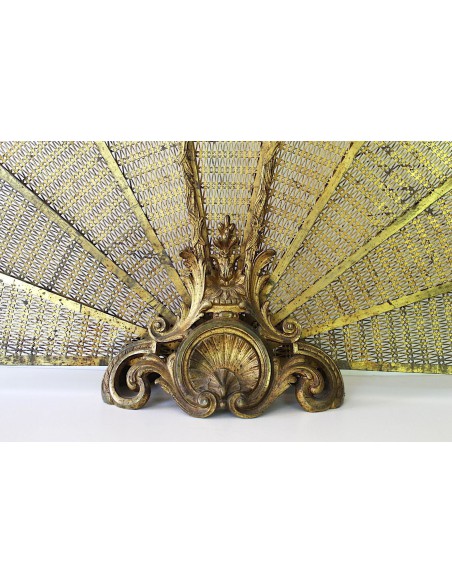 008 PARASCINTILLE ANTICO IN BRONZO PER CAMINI BAROCCHI