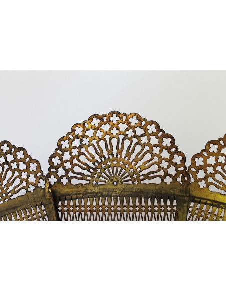 008 PARASCINTILLE ANTICO IN BRONZO PER CAMINI BAROCCHI