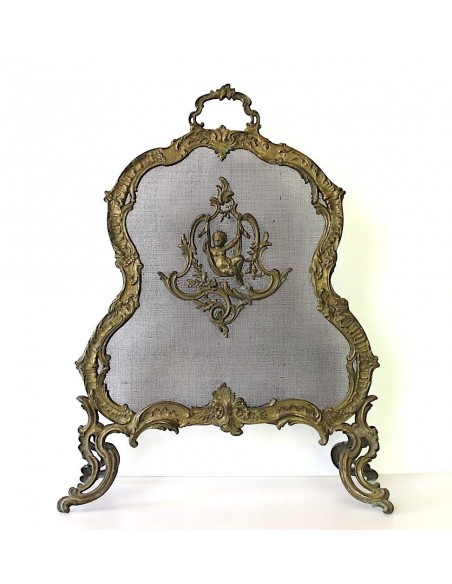 014 ANTICO PARASCINTILLE IN BRONZO, TRA BAROCCO E NATURALISMO