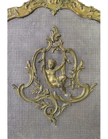 014 ANTICO PARASCINTILLE IN BRONZO, TRA BAROCCO E NATURALISMO