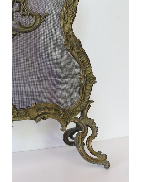 014 ANTICO PARASCINTILLE IN BRONZO, TRA BAROCCO E NATURALISMO