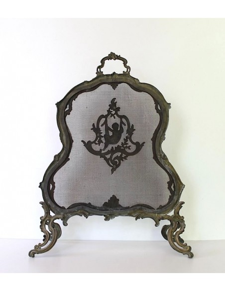 014 ANTICO PARASCINTILLE IN BRONZO, TRA BAROCCO E NATURALISMO