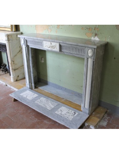 241 AG ANTIQUE ELEGANT NEOCLASSICAL FIREPLACE...