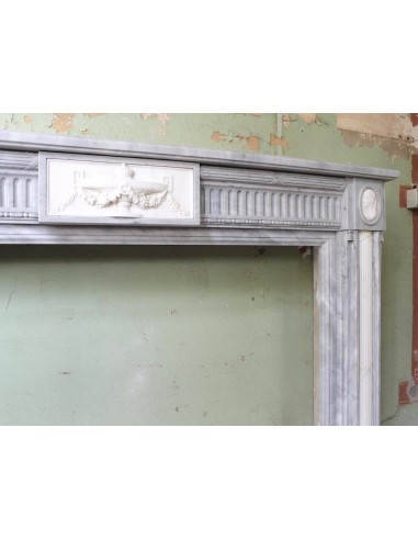 241 AG ANTIQUE ELEGANT NEOCLASSICAL FIREPLACE...