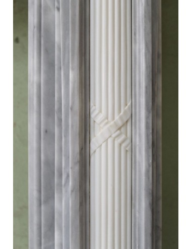 241 AG ANTIQUE ELEGANT NEOCLASSICAL FIREPLACE...