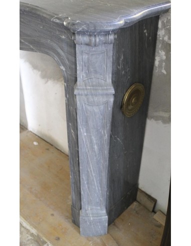 069 ANTIQUE LOUIS XV "POMPADOUR GALBÉ" MANTEL...