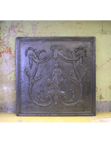 124 PIASTRA MEDIO-GRANDE IN GHISA ARTISTICA CON...