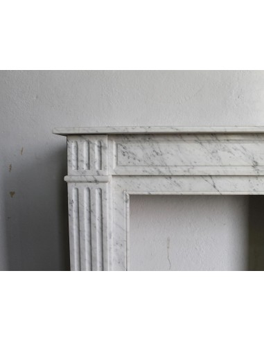 220 SMALL ANTIQUE LOUIS XVI "CANNELURE" MARBLE...