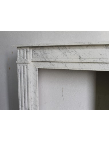 220 SMALL ANTIQUE LOUIS XVI "CANNELURE" MARBLE...