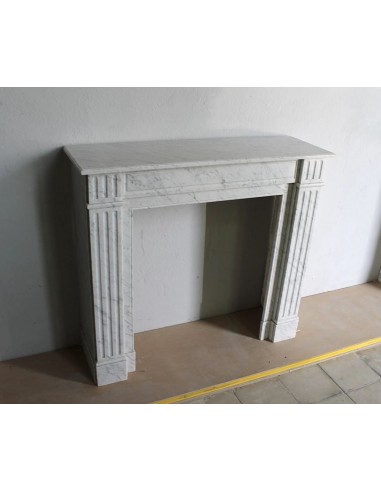 220 SMALL ANTIQUE LOUIS XVI "CANNELURE" MARBLE...