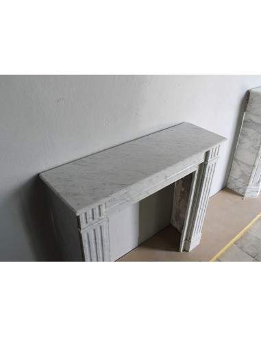 220 SMALL ANTIQUE LOUIS XVI "CANNELURE" MARBLE...