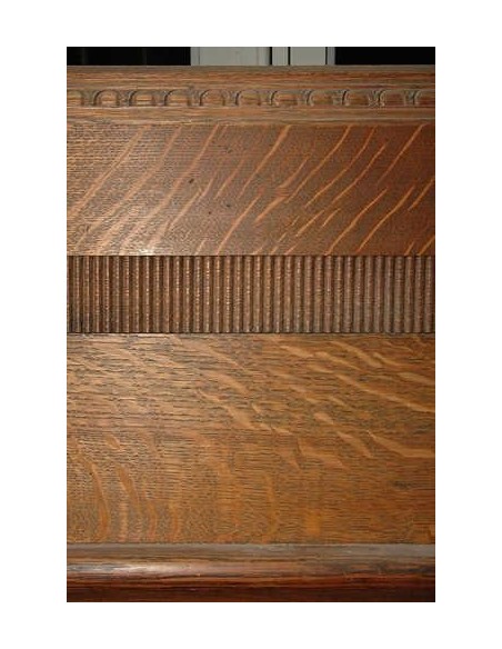 1016 ANTIQUE ART DECO FIREPLACE IN LIGHT OAK WOOD
