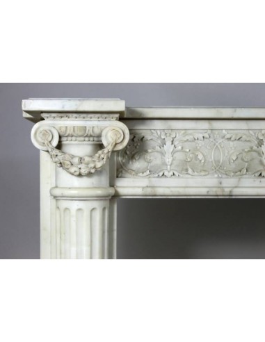 212 AG IMPORTANT ANTIQUE LOUIS XVI FIREPLACE...