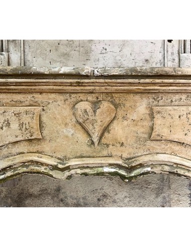 902 IMPORTANT "TRUMEAU" FIREPLACE MANTEL CARVED...