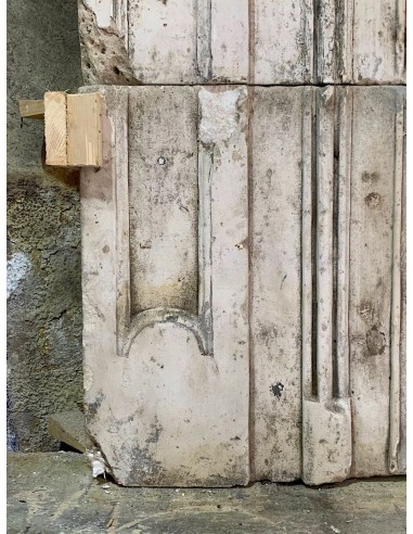 902 IMPORTANT "TRUMEAU" FIREPLACE MANTEL CARVED...