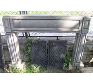 715 ANTIQUE ORIGINAL ART DECO FIREPLACE MANTEL IN ITALIAN...