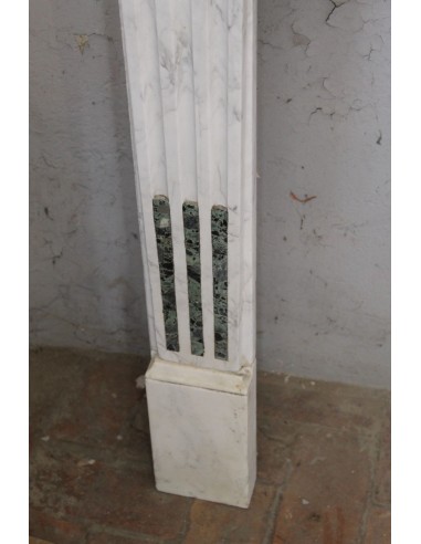 236 LARGE ANTIQUE LOUIS XVI FIREPLACE MANTEL...