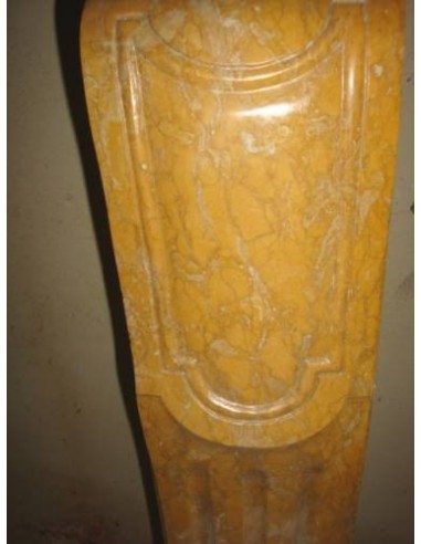 605 ART NOUVEAU FIREPLACE MANTEL IN YELLOW...