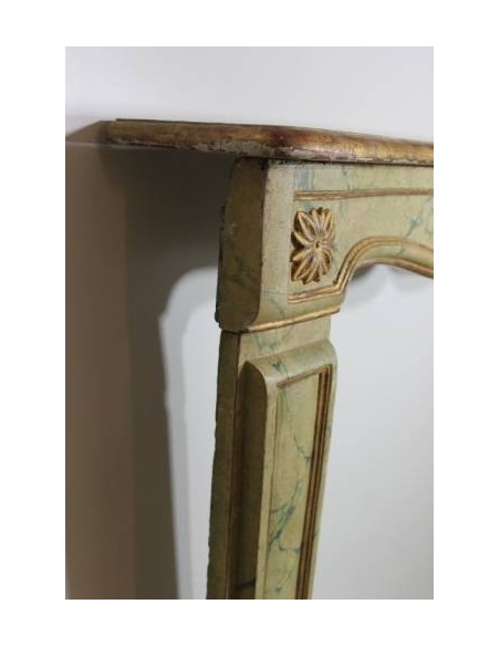 1006 EARLY ART NOUVEAU FIREPLACE IN DECORATED WOOD