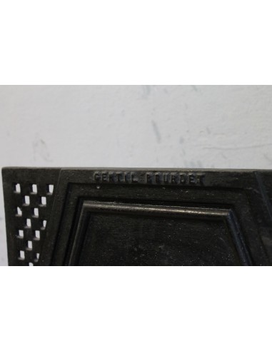 704 GH SMALL ART DECO CAST IRON FIREPLACE...