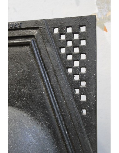 704 GH SMALL ART DECO CAST IRON FIREPLACE...