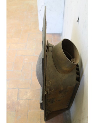 704 GH SMALL ART DECO CAST IRON FIREPLACE...