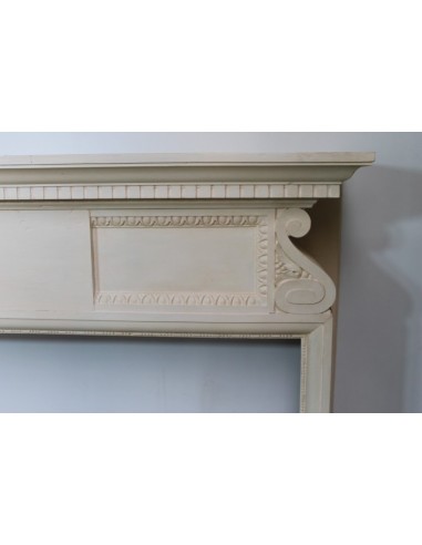 1023 ORIGINAL ART DECO WOODEN FIREPLACE