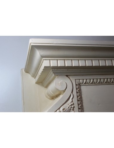 1023 ORIGINAL ART DECO WOODEN FIREPLACE