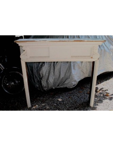 1023 ORIGINAL ART DECO WOODEN FIREPLACE