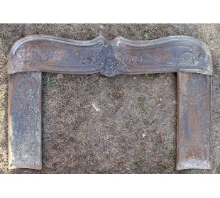 CG 075S GRANDE CONTROCUORE SETTECENTESCO BAROCCO IN GHISA...