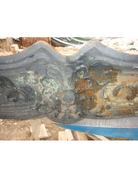 CG 075S GRANDE CONTROCUORE SETTECENTESCO BAROCCO IN GHISA ARTISTICA PER CAMINI LUIGI XV