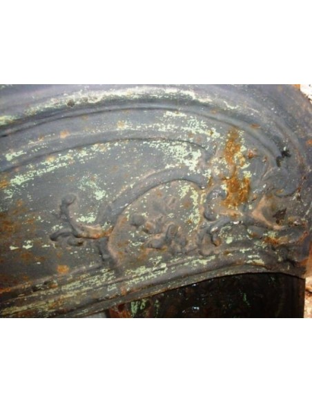 CG 075S GRANDE CONTROCUORE SETTECENTESCO BAROCCO IN GHISA ARTISTICA PER CAMINI LUIGI XV