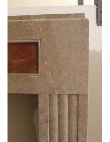 723 ANTIQUE ART DECO FIREPLACE MANTEL CARVED IN...