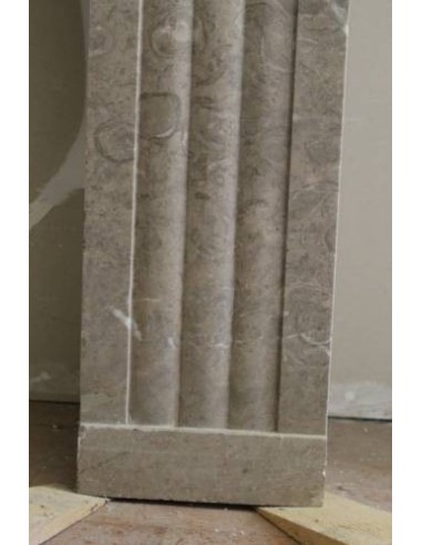 723 ANTIQUE ART DECO FIREPLACE MANTEL CARVED IN...