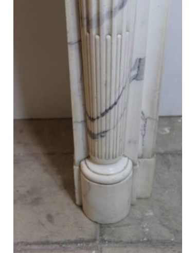 246 ANTIQUE ELEGANT NEOCLASSICAL FIREPLACE...