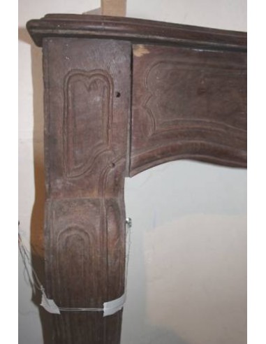 1001 ANTIQUE “VINE BRANCH” FIREPLACE, CARVING...