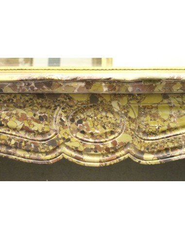 013 ANTIQUE LOUIS XV "POMPADOUR GALBÉ" FIRE...