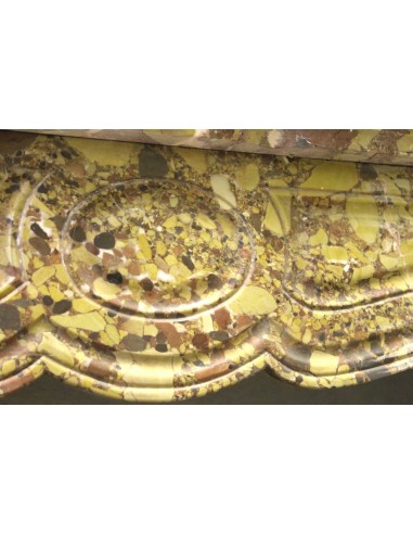 013 ANTIQUE LOUIS XV "POMPADOUR GALBÉ" FIRE...