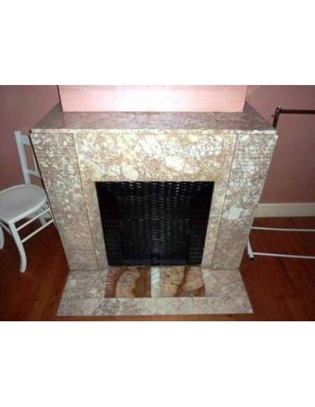 Original Art Deco style marble fireplace mantel coming from Paris.
