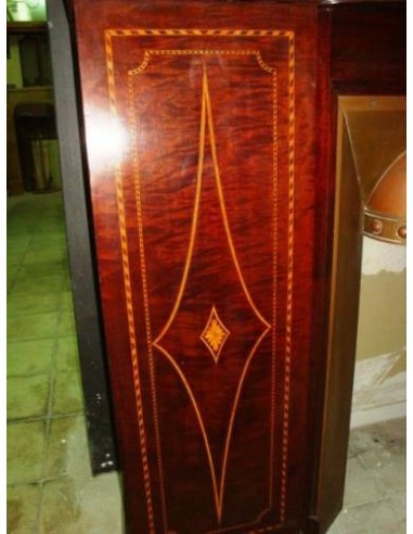 1022 OCC ANTIQUE ENGLISH ART DECO MAHOGANY WOOD...