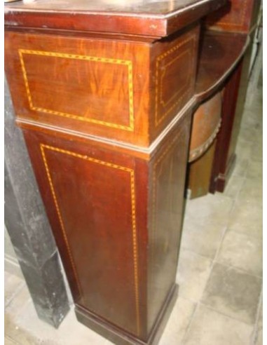 1022 OCC ANTIQUE ENGLISH ART DECO MAHOGANY WOOD...